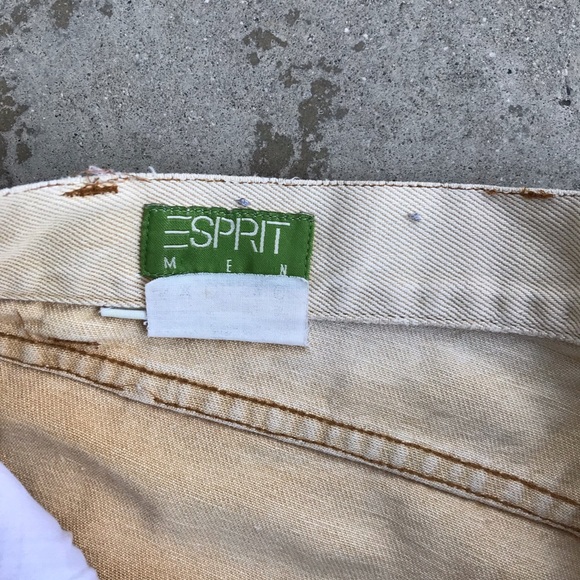 Bundle Sale! Tan Denim Art Shorts with Paint, Mens 32 - Picture 6 of 7